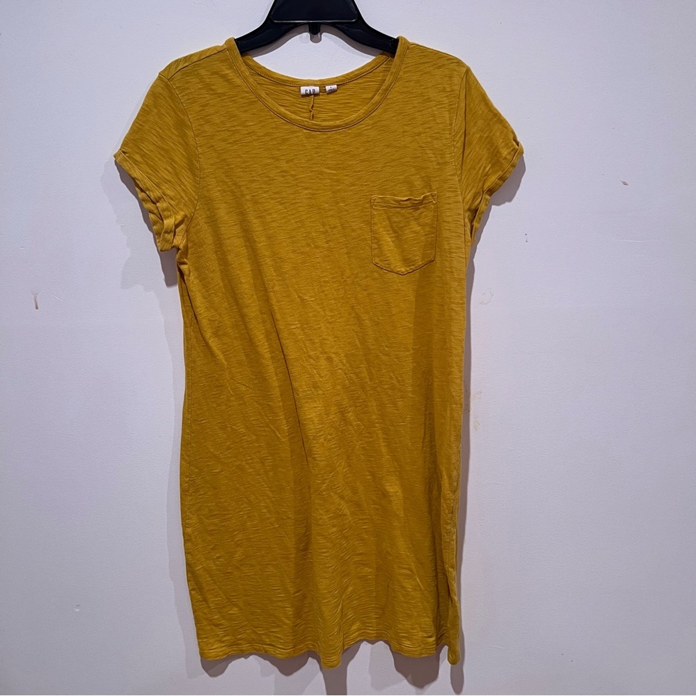 Gap Mustard Yellow Women's T-Shirt Dress - Picture 1 of 4
